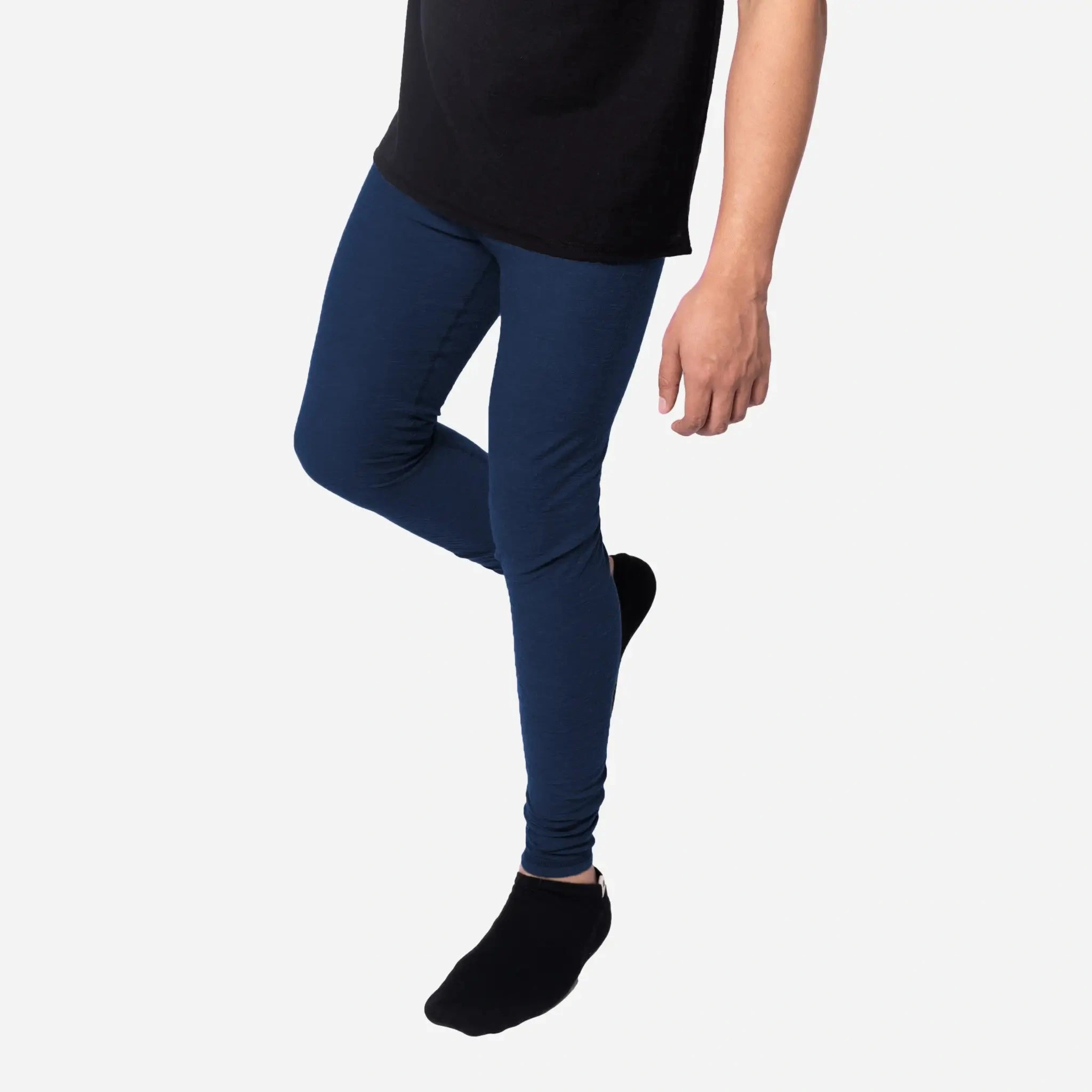 Cozy Alpacalypse: Men's Ultralight Wool Leggings (160 GSM) - Ultimate Comfort.