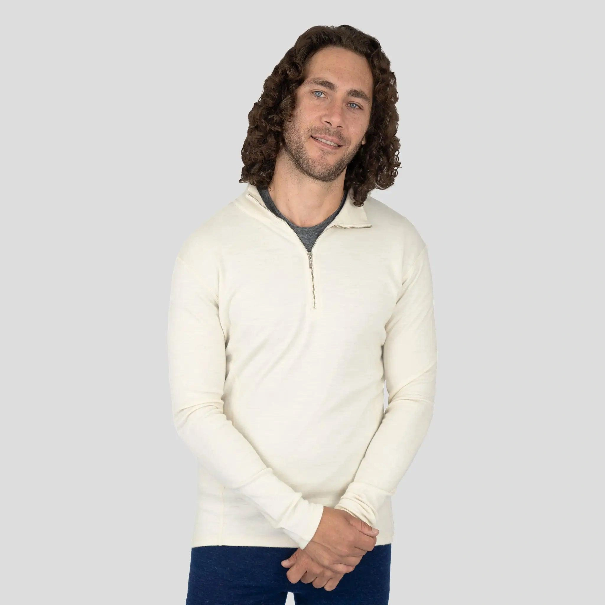 Alpaca Comfort Half-Zip Base Layer for Men Feel the Difference